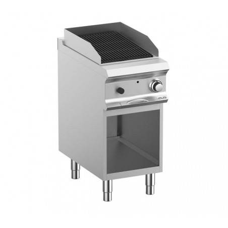 Grill lawowy gazowy pojedynczy z rusztem żeliwnym  na podstawie z 3 stron zamkniętej linia DominaPro 700 