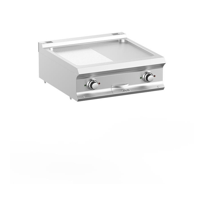 Płyta grillowa elektryczna podwójna nastawna 1/2 gładka+1/2 ryflowana linia DominaPro 700 
