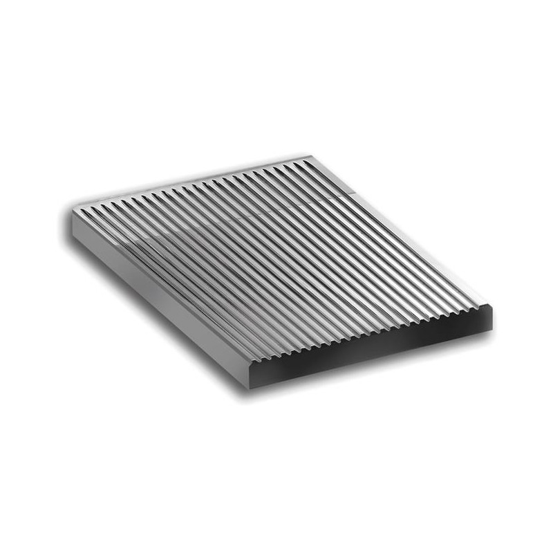 Płyta grillowa ryflowana 300 x 600 mm, nakładana na dwa palniki, linia Magistra 980