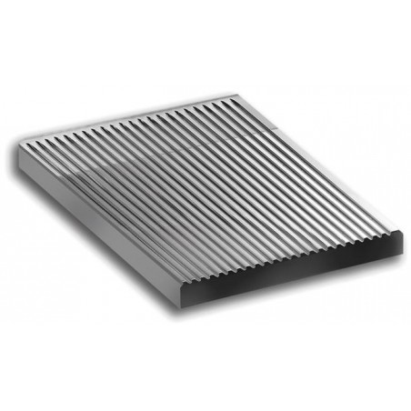 Płyta grillowa ryflowana 300 x 600 mm, nakładana na dwa palniki, linia Magistra 980