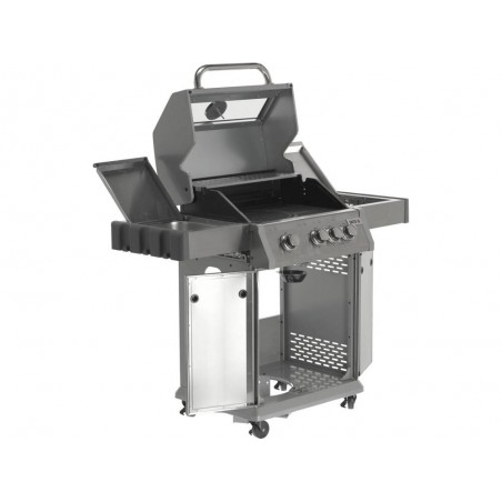 Grill gazowy 3+1 stal nierdzewna, pokrywa z szybą, palnik gazowy 11,5kW YATO YG-20015 Yato YG-20015