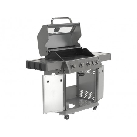 Grill gazowy 4+1 stal nierdzewna, pokrywa z szybą, palnik gazowy 14,2kW YATO YG-20003 Yato YG-20003