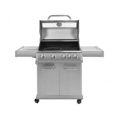 Grill gazowy 4+1 stal nierdzewna, pokrywa z szybą, palnik gazowy 14,2kW YATO YG-20003 Yato YG-20003